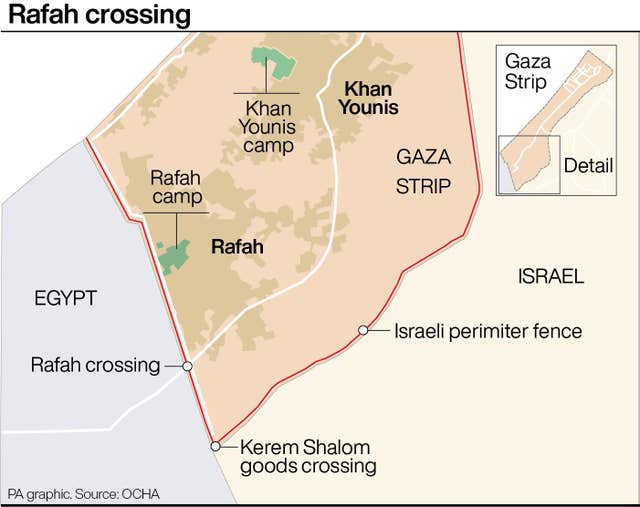 2-74417640-3 Rafah crossing locator