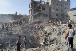 Middle Eastern nations issue stark warning as Israel bombs Gaza refugee camp