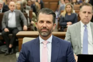 Donald Trump Jr gives evidence in father’s fraud trial