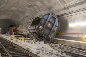 Key Swiss rail tunnel damaged by derailment will not fully reopen for months