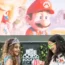 Young film fans at a screening of The Super Mario Bros. Movie