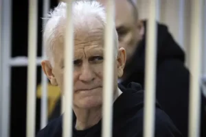 Nobel peace laureate Ales Bialiatski ‘put in solitary confinement in Belarus’