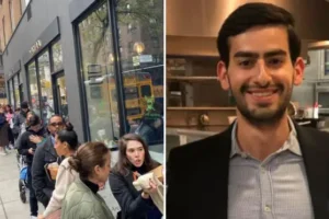 Customers line up to support Jewish cafe owner in New York after his baristas all quit over support of Israel