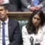 Rishi Sunak and Suella Braverman were confronted during a debate over the controversial comments