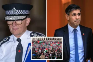 Sunak accepts ‘disrespectful’ and ‘offensive’ pro-Palestine march will go ahead on Armistice Day after meeting Met chief