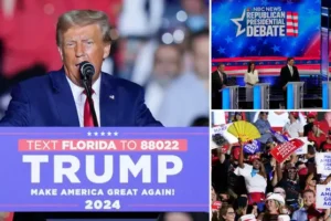 Trump mocks Republican rivals urging them to stop ‘wasting time’ as candidates lock horns at debate