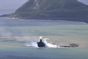 New island emerges after undersea volcano erupts off coast of Japan