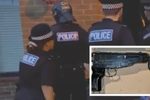 Sixteen arrests and machine gun seized as police launch dawn crackdown on gangs in Merseyside