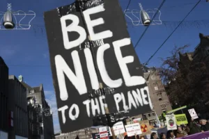 Thunberg joins tens of thousands on streets of Amsterdam for climate protest