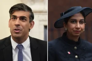 Tories at war after Suella Braverman accuses Rishi Sunak of ‘betraying the nation’ in scathing resignation letter