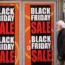 Signs for Black Friday sales