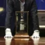 A bottle of Macallan Adami 1926 whisky on display during a media preview at Sotheby’s auction house in London