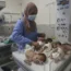 A nurse cares for premature Palestinian babies moved from Shifa Hospital in Gaza City to the hospital in Rafah on Sunday
