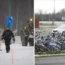 Migrants have been crossing the Finnish border from Russia on bikes and scooters