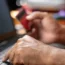 Man doing online payment on laptop
