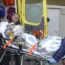 Shipwreck survivor on ambulance