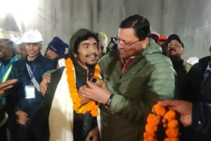 Indian rescuers pull out all 41 workers who were trapped in tunnel for 17 days