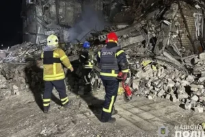 Russian missile strikes in Ukraine bury families in rubble