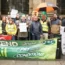 RMT leader Mick Lynch on a picket line