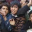 Palestinians line up for food in Rafah, Gaza Strip