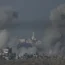 Smoke rises following an Israeli bombardment in the Gaza Strip