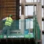 A construction worker on a building site
