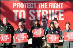 Unions on collision course with the Government over new strike law
