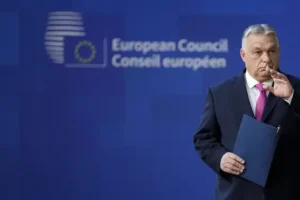 Hungarian leader blocks EU aid package for Ukraine
