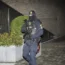 A Danish police officer stands near the court in Frederiksberg for the constitutional hearing