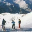 Skiers in Bardonecchia, Italy