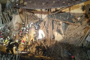 One dead after boarding school collapses in Romania