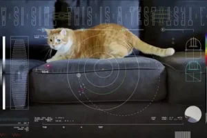 Cat named Taters steals the show in first video sent by laser from deep space