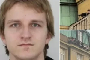 Prague gunman who killed 14 from rooftop ‘inspired by mass shootings’, as police connect him with two more murders