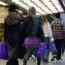 Shoppers on Oxford Street in London on Chrustmas Eve