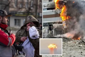 Putin unleashes massive revenge attack on Ukraine ‘hitting maternity hospital’ after humiliating destruction of warship