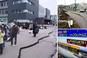 Urgent ‘flee to high ground’ warning as tsunami alert issued in wake of 7.6 magnitude earthquake in Japan