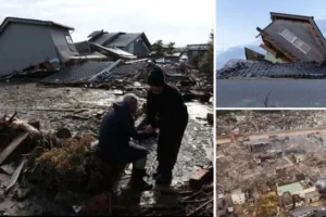 At least 30 people dead in Japan earthquake, as rescuers ‘battle against time’ to free survivors from rubble