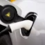 An electric car being charged