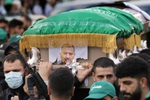 Funeral held of top Hamas official killed in apparent Israeli strike in Beirut