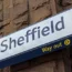 A Sheffield railway station sign
