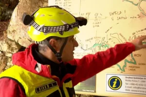 Five people trapped in cave in Slovenia after heavy rain sees water levels rise