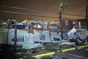 Sprawling storm wallops US with tornado reports, damage and heavy snow