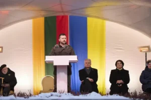 Zelensky in Estonia during visit to Russia’s Baltic neighbours