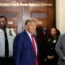 Former President Donald Trump arrives for closing arguments at New York Supreme Court