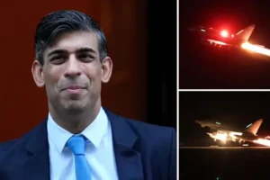 UK and US launch strikes against Iranian-backed Houthi rebels in Yemen as Sunak warns Red Sea attacks ‘cannot stand’
