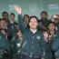 Taiwan's president-elect Lai Ching-te celebrates his election victory