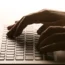 Person using a laptop