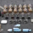 What are claimed to be Iranian-made missile components bound for Yemen’s Houthi seized from a vessel in the Arabian Sea