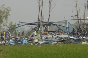 Task of identifying victims begins as 23 die in fireworks factory blast