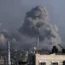Smoke rises following Israeli bombardments in Khan Younis, southern Gaza Strip